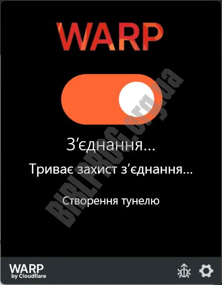 Скриншот Cloudflare WARP