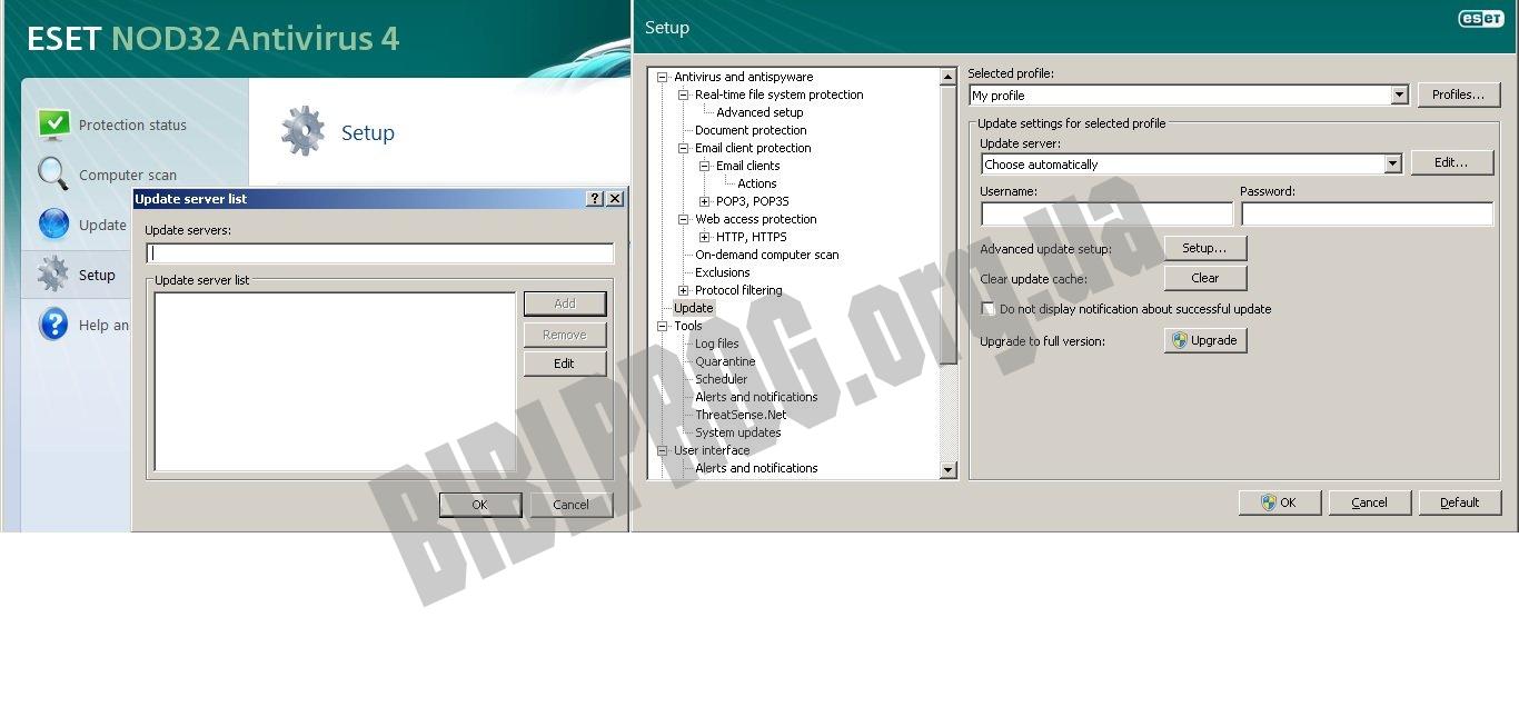 eset endpoint antivirus update failed