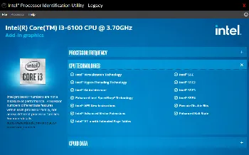 Intel Processor Identification Utility