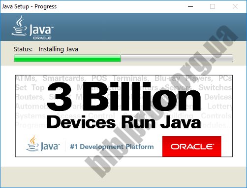 Скриншот Java Runtime Environment