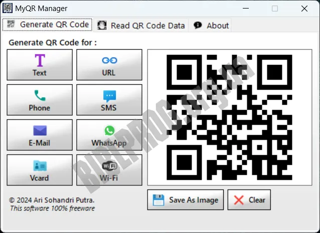 Скриншот MyQR Manager