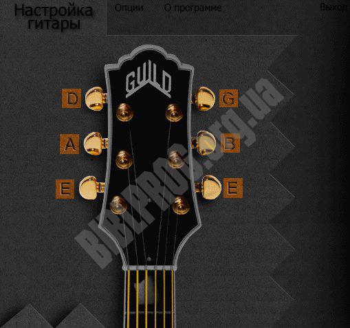 Скриншот Настройка гитары