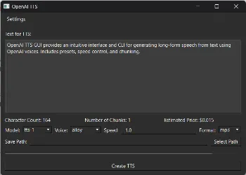 OpenAI TTS GUI