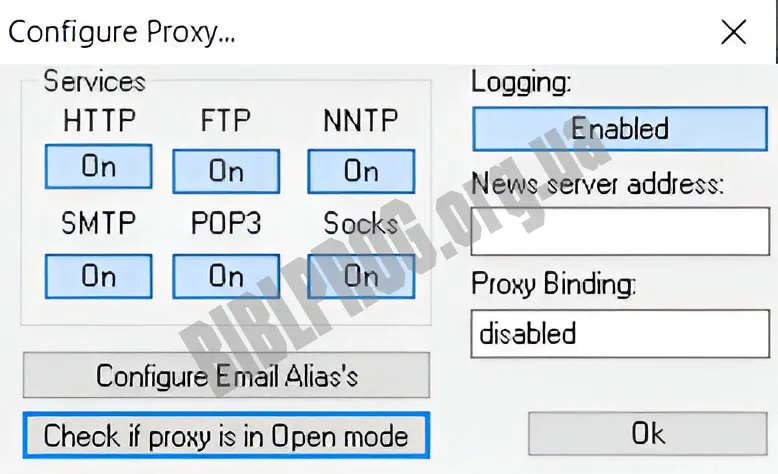 Скриншот AnalogX Proxy