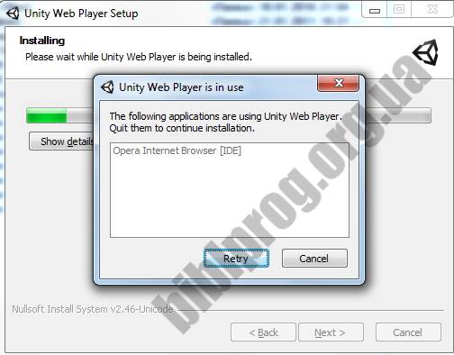 Скриншот Unity Web Player