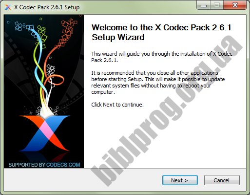 Скриншот X Codec Pack